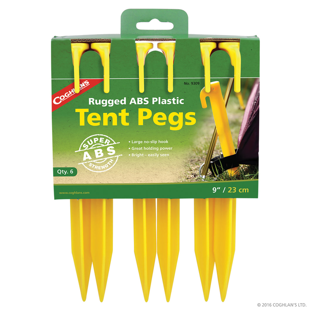 9-inch tent stakes