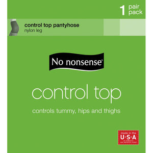 1 Pair Control Top Nylon Pantyhose NN6559