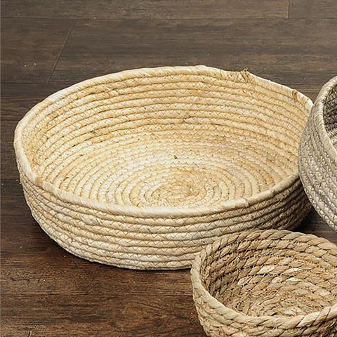 Corn Husk Rope Basket Trays 2066-60200