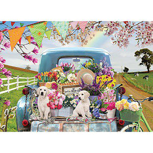 Country Truck in Spring Puzzle 85098 500-Piece