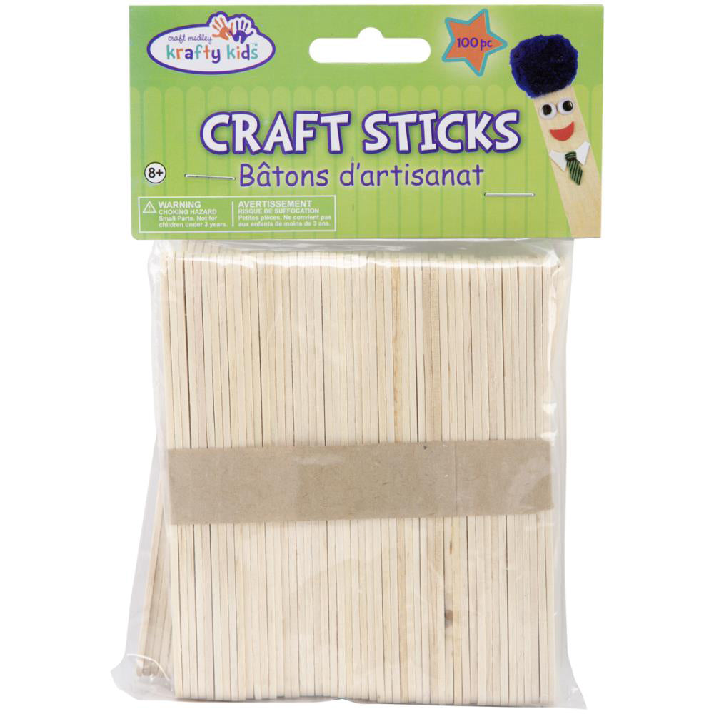 Krafty Kids Popsicle Craft Sticks CW500 100 count – Good's Store