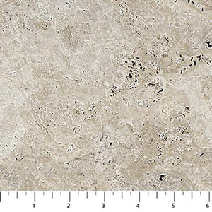 Cabin View Collection Marble Cotton Fabric cream