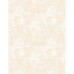 Cream honeycomb fabric