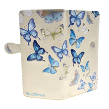 Cream butterflies wallet