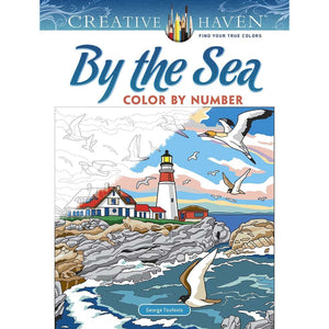 Dover Creative Haven By the Sea Color by Number Book