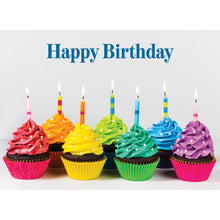 Cupcake card with birthday candles