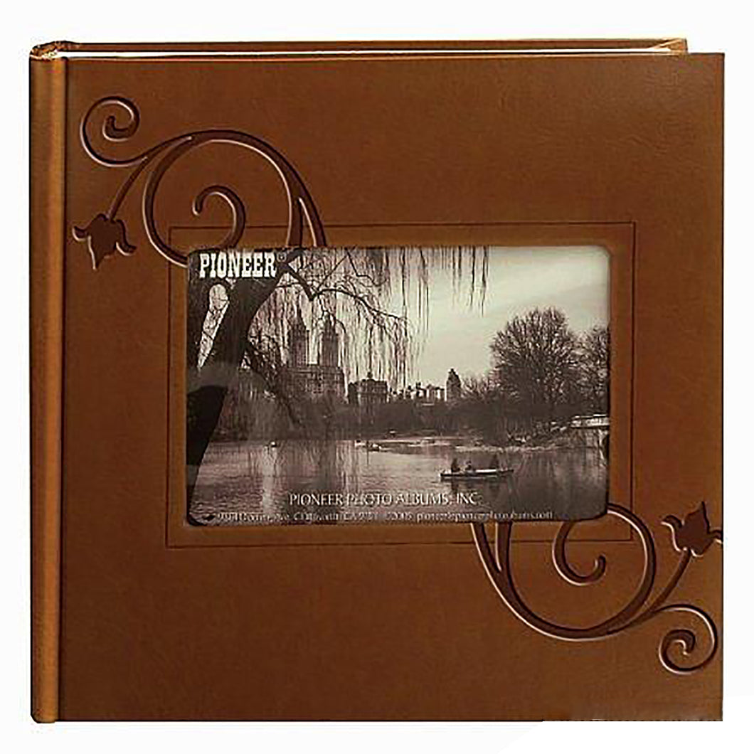 Brown Embossed Leatherette Photo Album DA-200EFBN