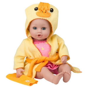 Bathtime baby with ducky robe