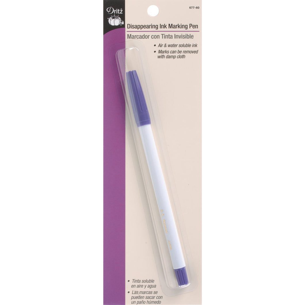 Water Erasable Fabric Marking Pen Disappearing Ink Makring Pen