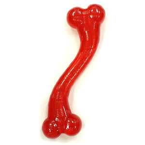 Rubber S-shaped dog. Spot Play Strong brand.