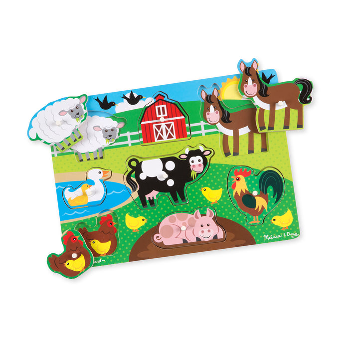 Melissa & Doug farm peg puzzle