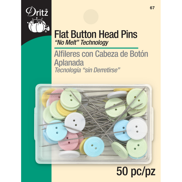 Flat button head pins