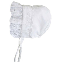 White lace baby hat