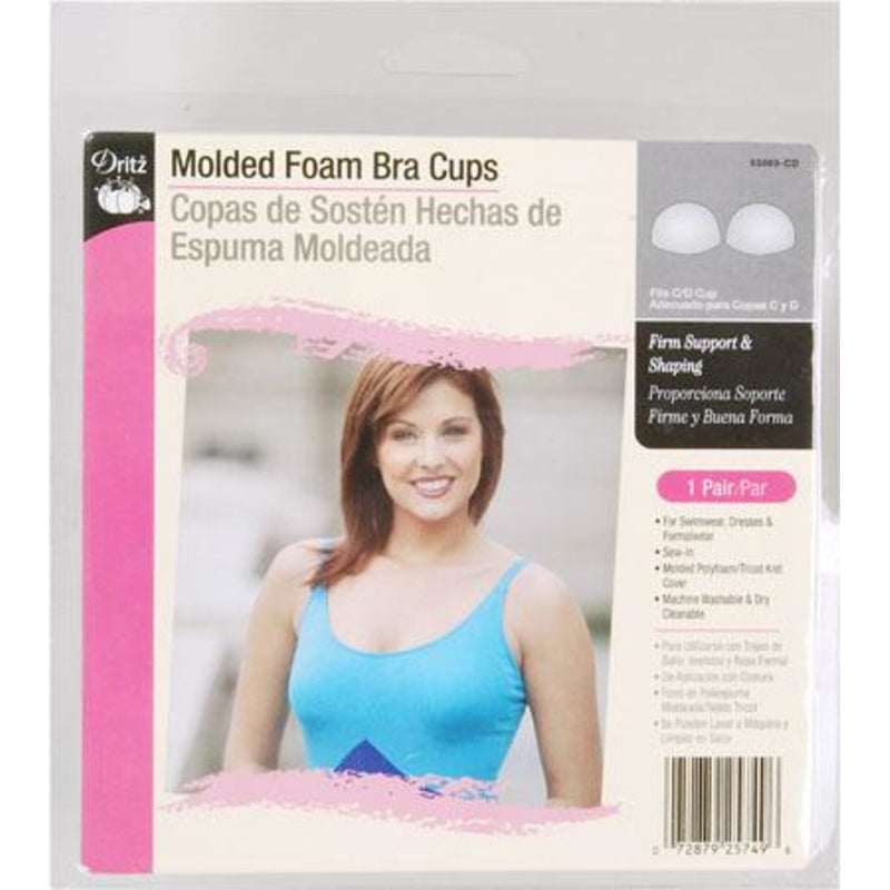 Dritz Womens Firm Molded Foam Sew-in Bra Cups, White, D DD Cup US :  : Clothing, Shoes & Accessories