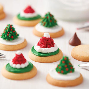 Frosted Christmas cookies