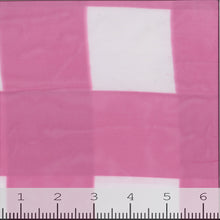 Sheer Plaid Fabric Fuchsia