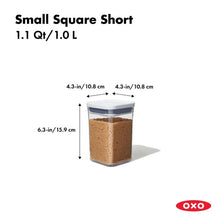 Small Square Short POP Container 11234000