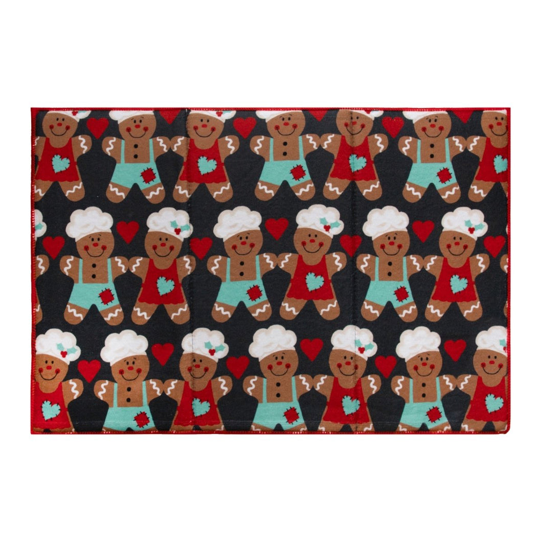 Gingerbread Couple Drying Mat 13520