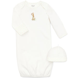 Giraffe Sleeper Gown and Hat