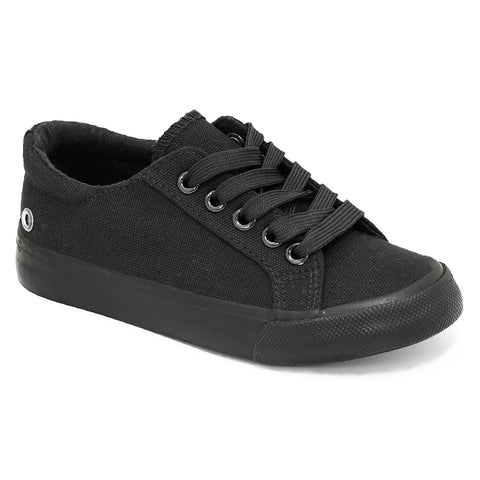 Girls Black canvas shoe