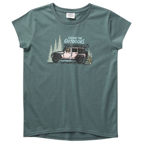 Girl's Short Sleeve Explore the Outdoors Tee-Shirt CA9864
