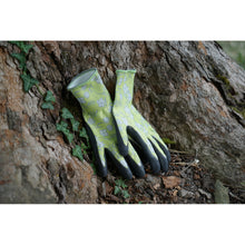 Gloves by tree