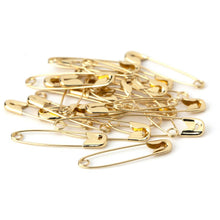 Gold safety pins