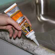 Gorilla Max Strength Construction Adhesive in use to glue sink