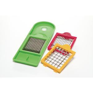 Progressive Prep Works Dual Vegetable Dicer w/ Removable Cleaning Grid New, Green