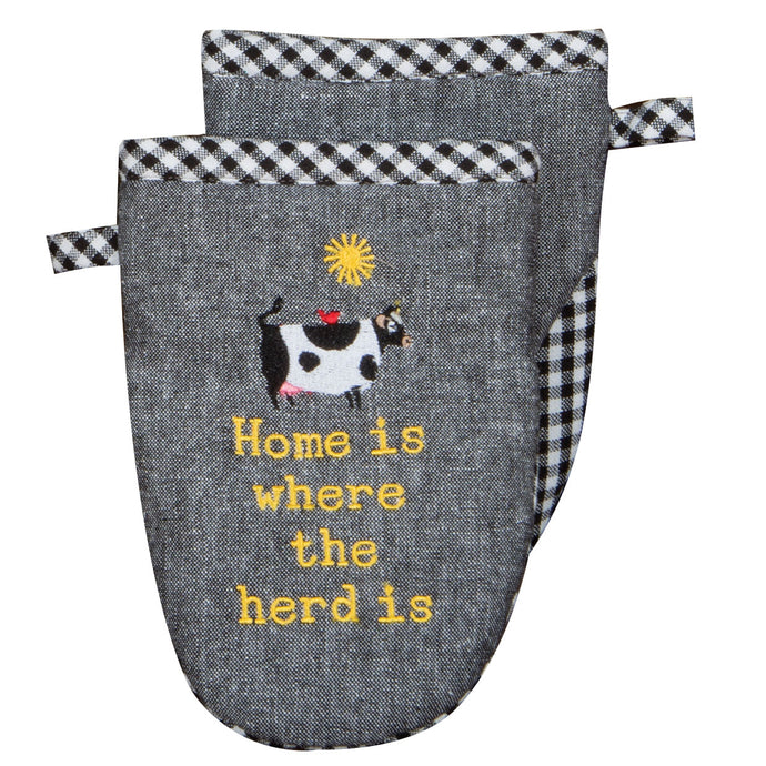 Cow oven mitt