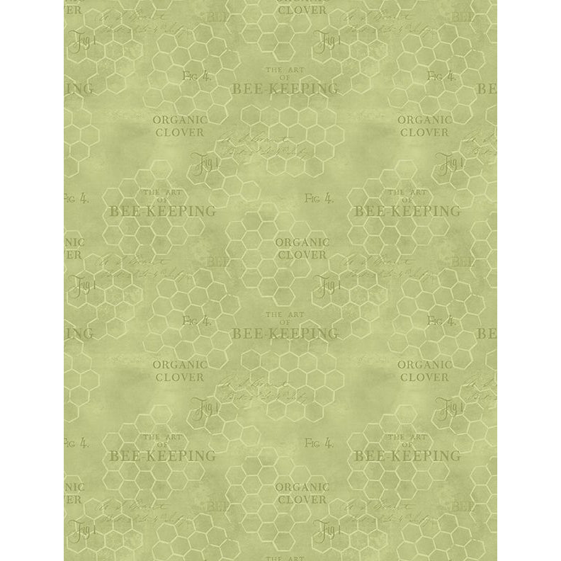 Green honeycomb fabric