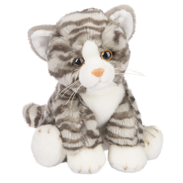 Plush Gray Tabby Cat H14512
