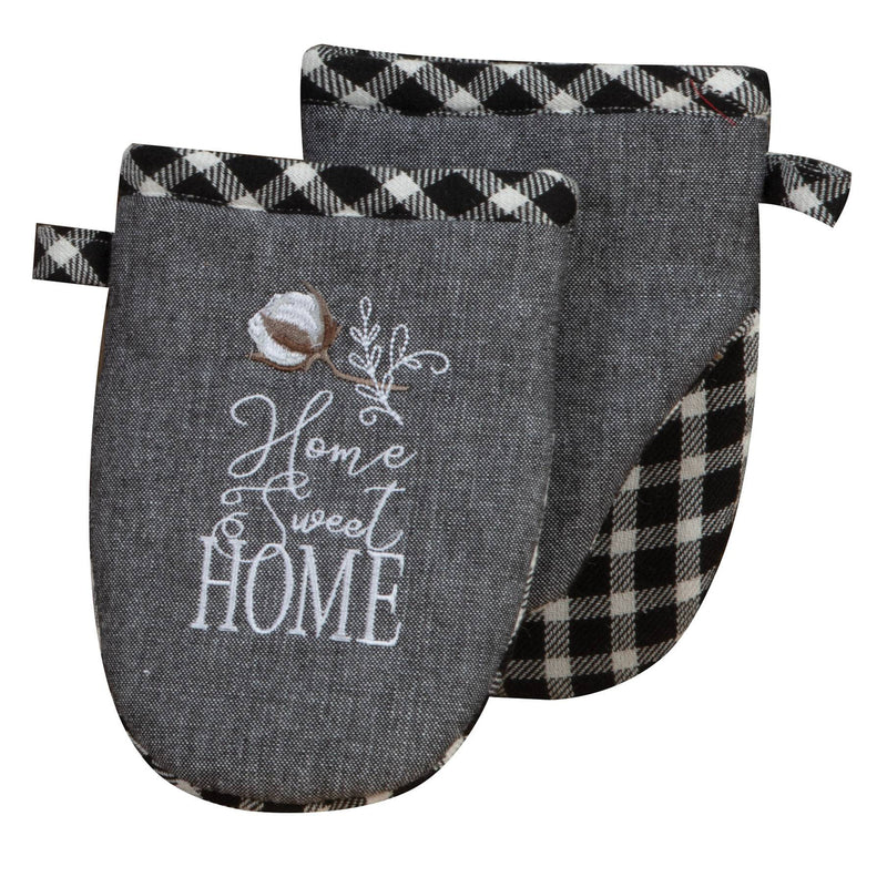 New! Colored Black Plaid Oven Grabbers Oven Mitts Mini Oven Mitt Grabbers