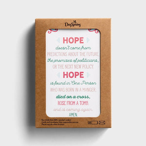 Hope is Found Boxed Christmas Cards 18-count J6344