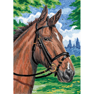 Horse Color Pencil by Number