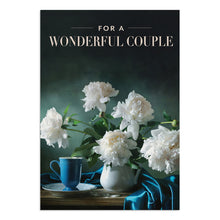 Wedding - Flower Vases - 12 Boxed Cards, KJV "For a Wonderful Couple"