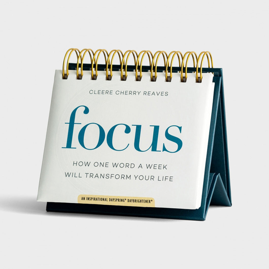 Focus: How One Word A Week Will Transform Your Life - Perpetual Calendar Cleere Cherry Reaves Front Cover