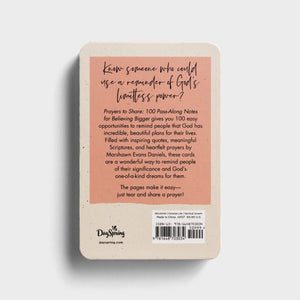 Prayers to Share: 100 Pass-Along Notes Back Cover