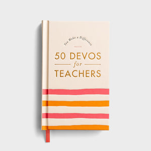 You Make a Difference: 50 Devos for Teachers Front Cover
