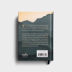 The Mountains are Calling: 90 Devotions for Peace & Solitude Back Cover