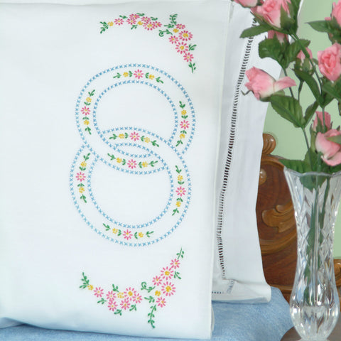 Wedding Rings Perle Edge Pillowcases