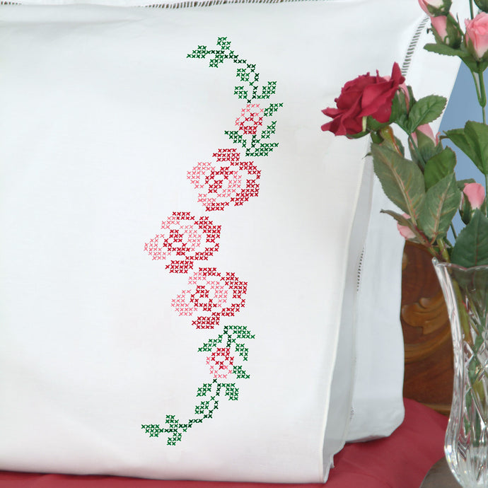 XX Rose Vine Perle Edge Pillowcases