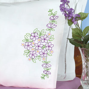 Floral Bouquet Perle Edge Pillowcases