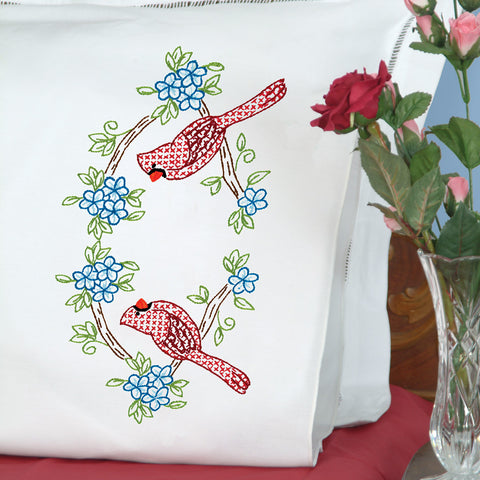 Cardinals Perle Edge Pillowcases
