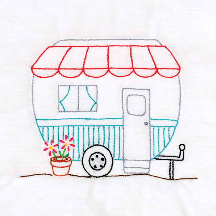 Happy Camper 9-Inch Quilt Block