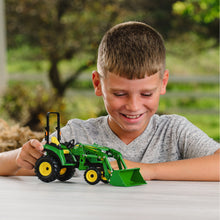 Boy with tractor