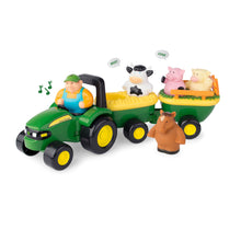 John Deere Animal Hay Ride Tractor & Wagons Set 34908