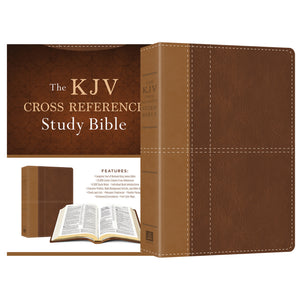 kjv cross reference study bible in brown