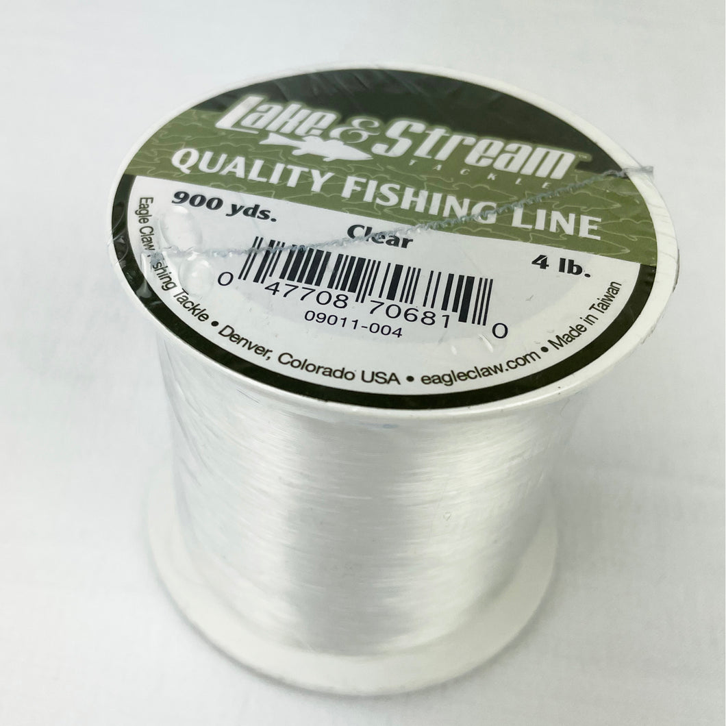 Eagle Claw Fishing Tackle Lake & Stream Mono-Filament Clear Fishing  Line 09011 See all Sizes! – Good's Store Online