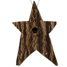 Large wooden star bird house